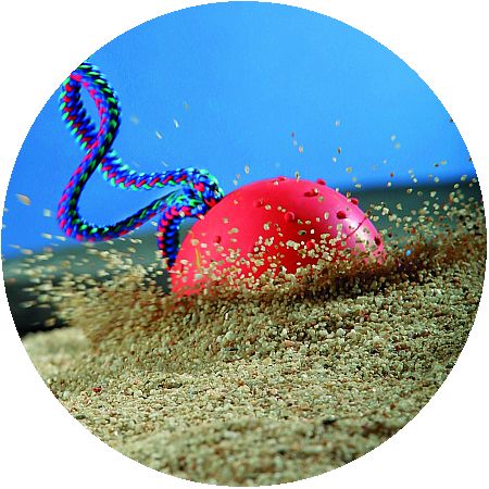Herm Sprenger Natural Rubber Ball With Handle